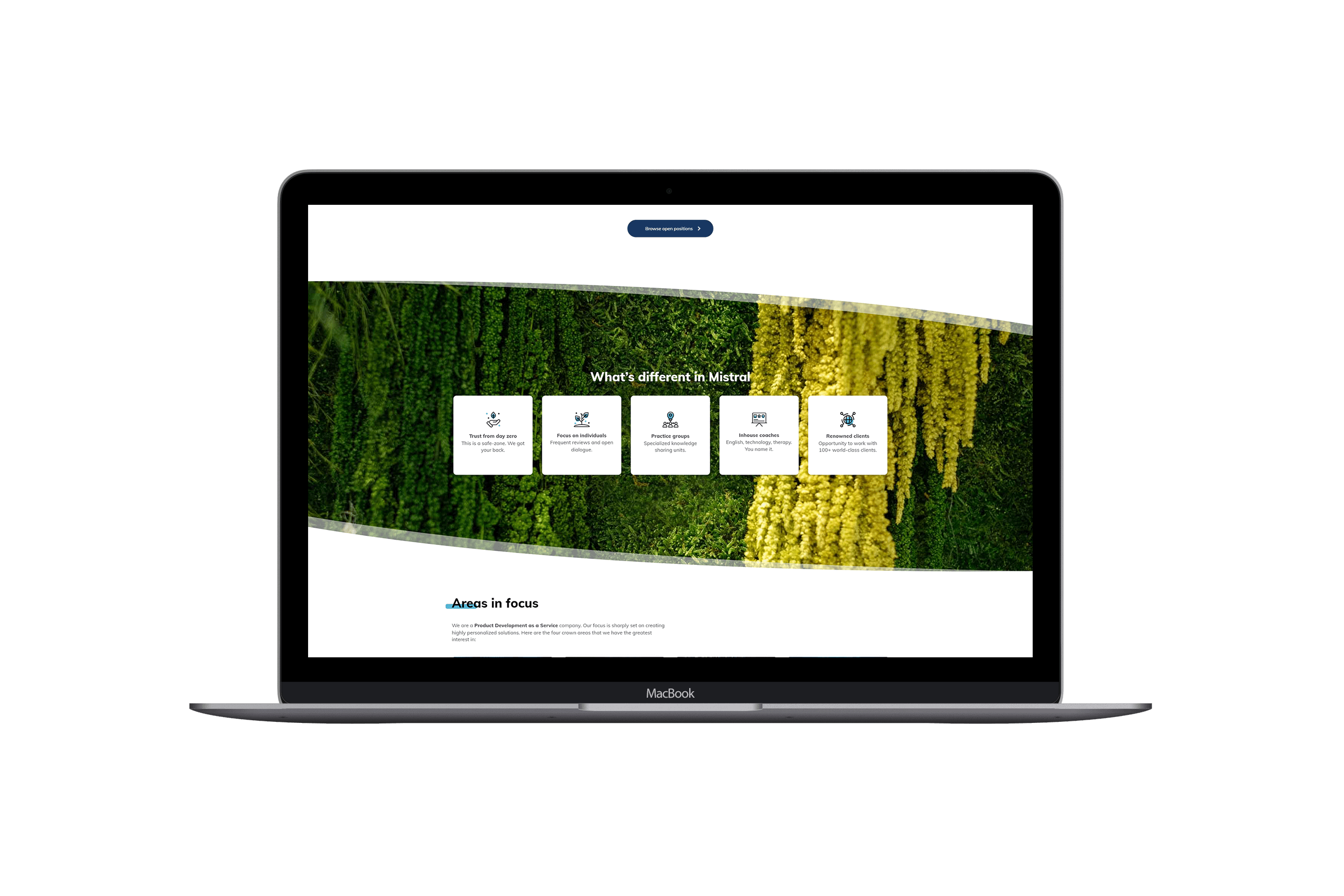 Mistral website icons